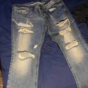 Stacked skinny denim